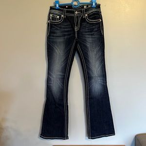 Miss Me Signature Rise Boot Cut Jeans, Size 28